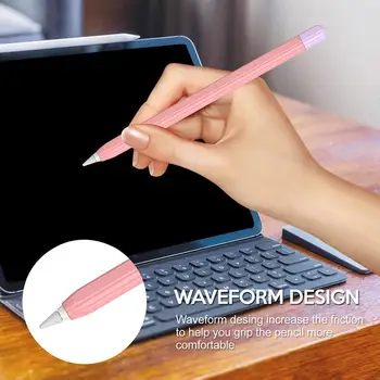 Za Apple Svinčnik 2 V Primeru Zajema Tablični računalnik iPad torbica Pen Pen Zaščitna Kožo Mehko Silikonsko Nasvet Kritje Imetnik Tablet Touch Pen Rokav