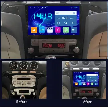 Za Ford S-Max 2006-2008 Android10.0 avto DVD predvajalnik, GPS multimedia Auto Radio avto navigator stereo sprejemnik Vodja enote brez zemljevida