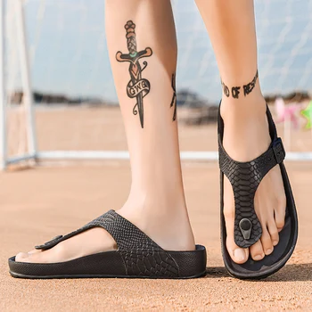 Za moške in ženske poletje krokodil copate non-slip kul flip-flops dihanje platformo sandali natikači toe sandale T050
