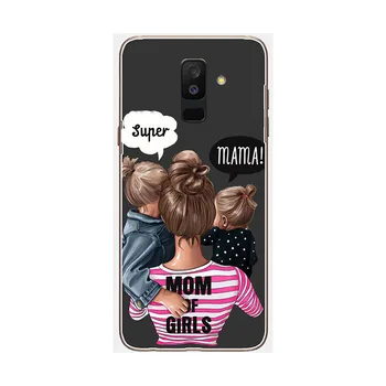 Za Samsung Galaxy A6 2018 A600 A6 Plus 2018 A605 Primeru Moda Risanka Naruto Super Oče, Mama Mehki Silikon TPU Primeru Coque