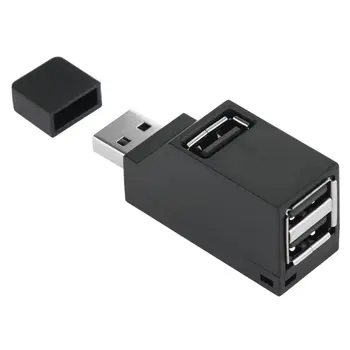 Za visoke Hitrosti, 3 Vrata USB 2.0 Multi HUB Razdelilnik Širitev Priročno Deli Namizni RAČUNALNIK Prenosni Adapter Hub