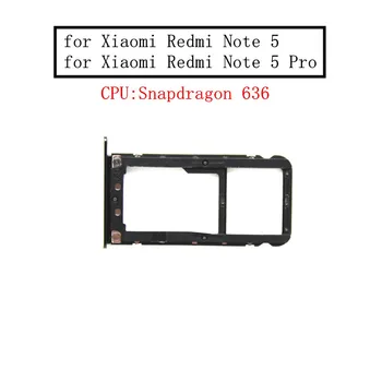 Za Xiaomi Redmi Opomba 5 Pro Sim Pladenj Imetnik Kartice SIM Micro SD spominsko Kartico Adapter Redmi Opomba 5 Zamenjava Popravila Rezervnih Delov
