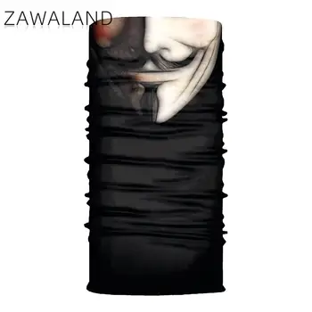 Zawaland V For Vendetta Pol Masko na Prostem Moški Ženske Šal Večfunkcijsko Windproof Rute 3D Tiskanje Ruta Kritje Vratu