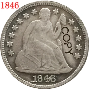 ZDA 1846 Sedi Svobode niti centa KOPIJO KOVANCEV