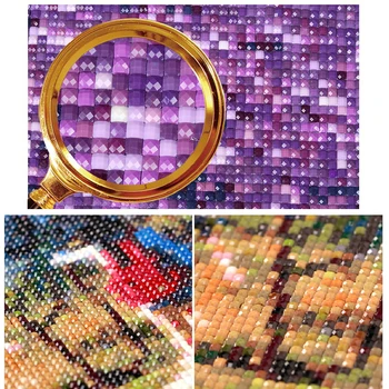 Zhui Star 5D DIY celoten Kvadratni sveder Diamantni slikarstvo Navzkrižno šiv zasnežene pokrajine Diamond vezenje Mozaik dekor
