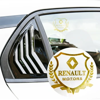 Zlato, Srebro Okno Avtomobila Logotip Značko Nalepke Za KIA K2 K3 K5 Sorento Sportage Renault Megane Lada Alfa Auto Zunanjost Dekoracijo