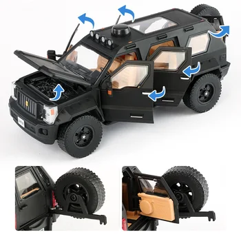 Zlitine modela avtomobila zvoka in svetlobe šest odprtih eksplozijam off-road vozilo otroška igrača avto model 867
