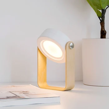 Zložljivi LED Noč Luč Prenosna Svetilka Svetilka USB Polnilne Dotik Zatemniti Branje Lihgt za Otroke Otroški Postelji Spalnica