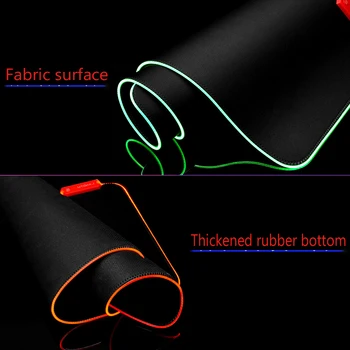 ZSUXTC Kul mouse pad RGB bojevnik krila vzorec multi-velikost izbor desk pad LED osvetlitev visoke kakovosti tipkovnico pad