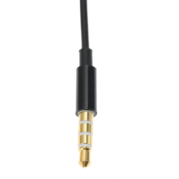 Črna 3,5 mm Zračno Cev Slušalke Anti-sevanje Stereo Slušalke Prikrito Akustična Cev Slušalka za iPhone, pametni telefon