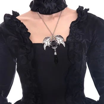 Črna Gothic Lolita Princess Oblačenja Marie Antoinette Renaissance Princesa Obleko Žogo Obleke Reenactment Oblačila Gledališče Kostumi