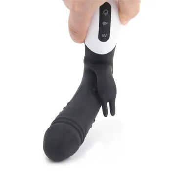 Črna Vijolična Ženska Masturbacija Klitoris G Točki Stimulacije Vibracije Odraslih Igrača Silikonski Zajec Simulacije Penis, Vibrator