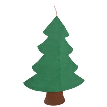 Čutiti Božično Drevo za Otroke 3.2 Ft Diy Božično Drevo z Malčki 30 Kos Okraski za Otroke Xmas Darila Visi Doma Vrata W