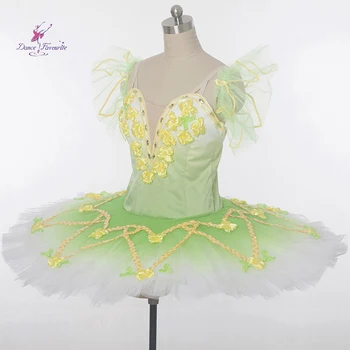 Ženske in dekle stopnji uspešnosti balet kostum tutu zelena strokovno balet tutu balerina ples kostum balet tutu