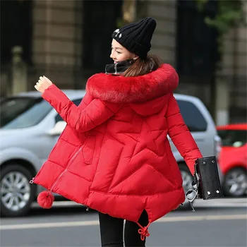 Ženske parka 2018 ženska zimske jakne 2018 hooded prešite ženski korejski vrhnja oblačila suknji ženska zimski modni 2018KK2569 X