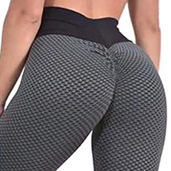 Ženske peachy hip-dviganje hlače jacquardske slim-fit ženske športne hlače