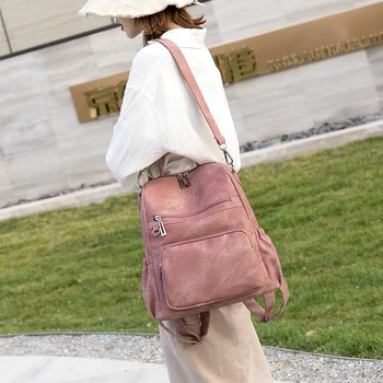 Ženske vrečko žensk nahrbtnik udobno mehko usnje vreča za ženske torbici žensk messenger bag visoka zmogljivost velika torba