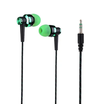 Žično Subwoofer Slušalke Spleteno Vrv za V uho Čepkov Izolacijo Hrupa Slušalke za Telefone, MP3, MP4 SGA998